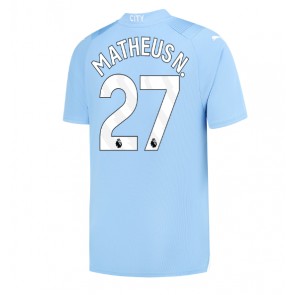 Manchester City Matheus Nunes #27 Koszulka Podstawowych 2023-24 Krótki Rękaw